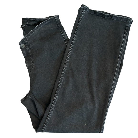 Free People We the Free Isla Slim Straight Jeans Black Size 29 Bootcut Pull On - Picture 3 of 11